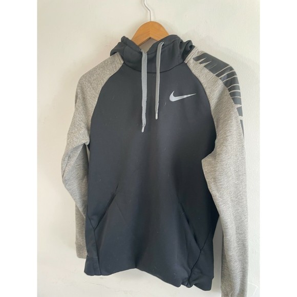 Men’s Nike Dri Fit Fleece Lined Hoodie Gray Sweatshirt Hoodie Size Men’s… - Picture 3 of 8